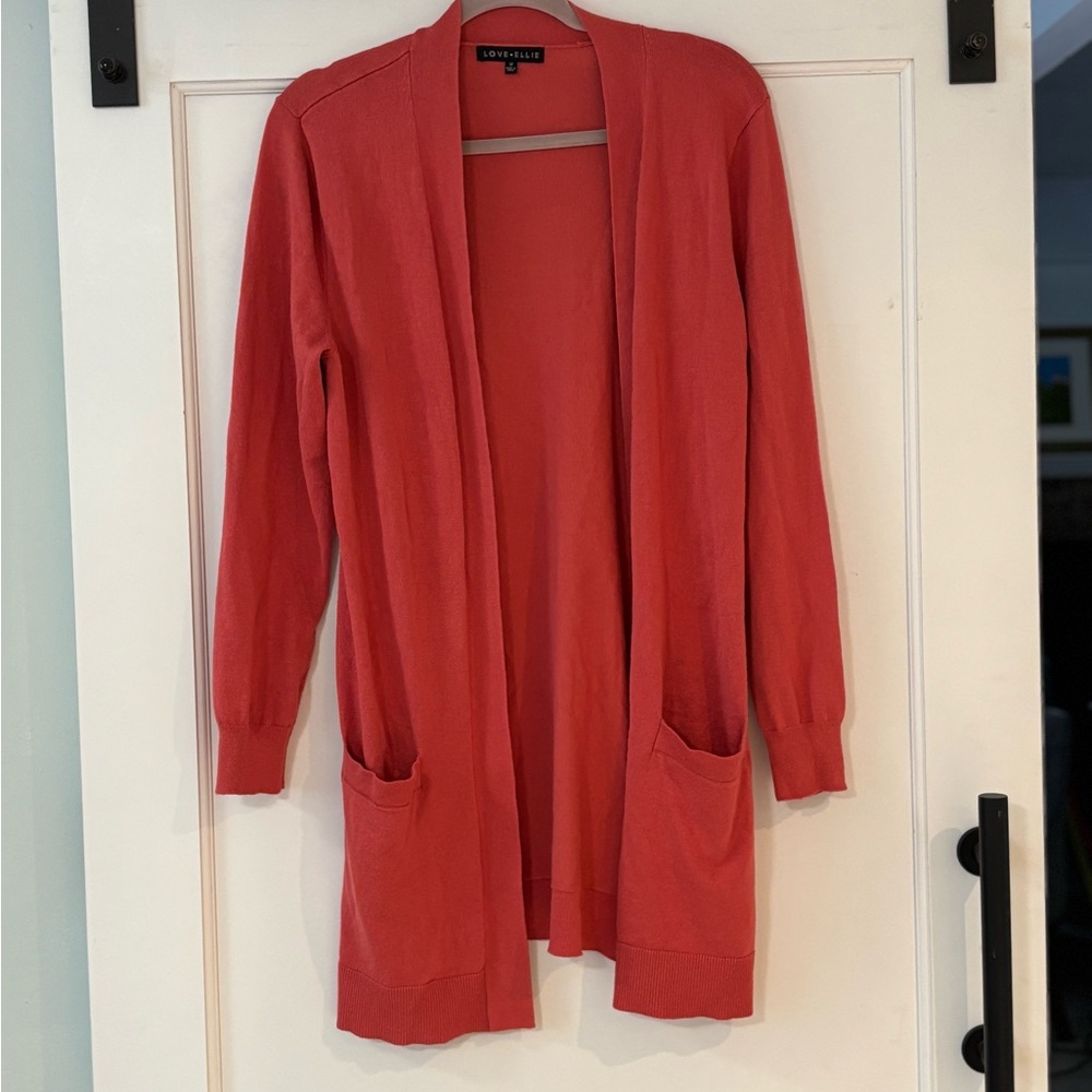 Gorgeous Womens Open Front Cardigan - Coral medium